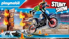PLAYMOBIL® 70553 Moto et mur de feu