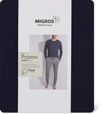 Herren Pyjama (Farbe: m'grau, Grösse: M)