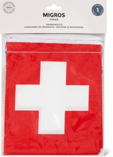 Flag garland with Swiss cross