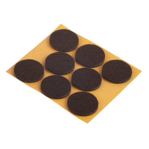 M_FILZGLEITER BRAUN Ø28MM 8STK.