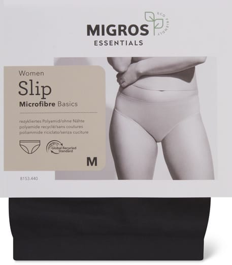 Ladies Slip Microfibre Farbe black Grosse XL Online Supermarket Migros Grocery by Smood