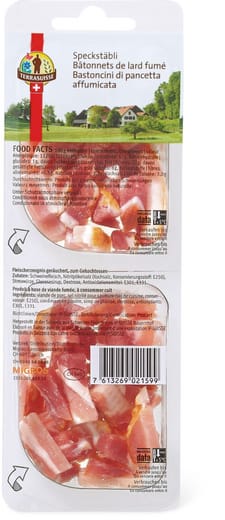 Bâtonnets lard fumé IP Suisse