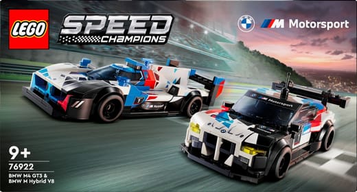Lego Speed Champions 76922 Voitures de course BMW M4 GT3 et BMW M Hybrid V8