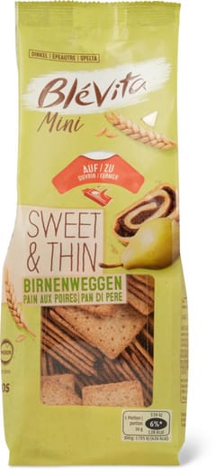 Blévita sweet & thin aux poires