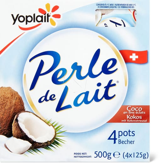 Yaourt nature perle de lait Yoplait 4x125g sur