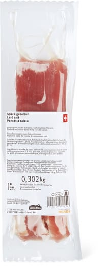 Del Maître pancetta fresca sala