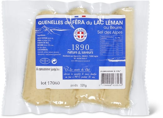 Quenelles féra Léman