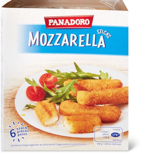 Panadoro mozzarella sticks