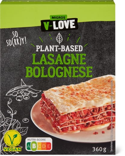 V-Love Lasagne Bolognese | Online Supermarket | Migros Grocery by Smood