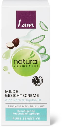 I am Natural Cosmetics pure sensitive Crème douce pour le visage