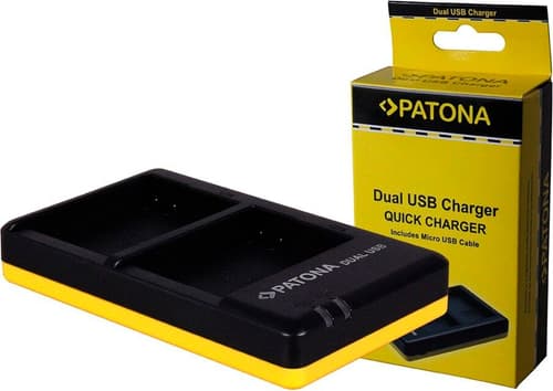 PATONA Chargeur double pour Nikon EN-EL14 P7000 P7100 P7700 D3100