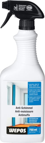 Wepos Anti-moisissure, additif concentré (1000 ml, jusqu'à 40 litres de  couleur)