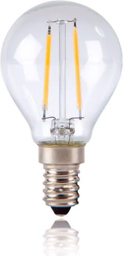 Ampoule goutte LED E14 2,2 W, blanc chaud, 250 lm