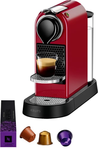 Krups Nespresso Citiz Rouge XN7415 Machine à café à capsules