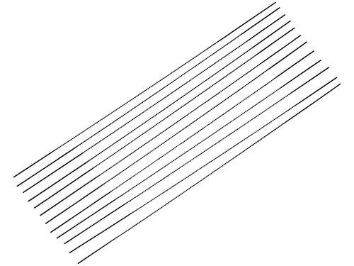 12x Laubsägeblatt für Holz 1,0 x 130 mm 