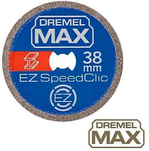 Dremel 2615S456DM Disque à tronçonner premium pour métal 38 mm DREMEL® MAX  EZ SPEEDCLIC (SC456DM)