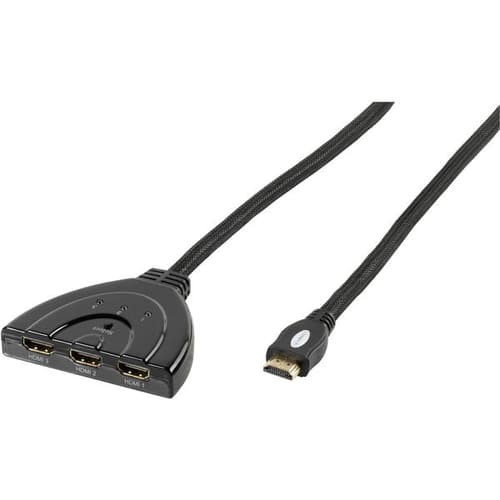 Vivanco Commutateur HDMI automatique, 1080p 3x couplage HDMI ->HDMI St.,  0,8m commutable automatiquement et manuellement Répartiteur HDMI – acheter  chez