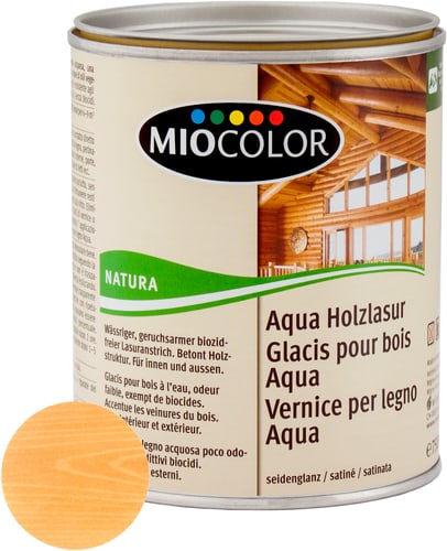Miocolor Vernice per legno Aqua Pino 750 ml Velatura - comprare da