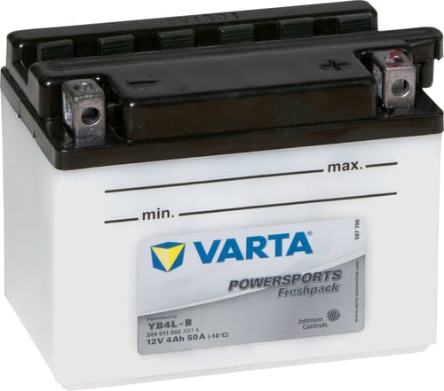 VARTA YB4L-B | 504011 | 4Ah | Motorradbatterie mit Säurepack