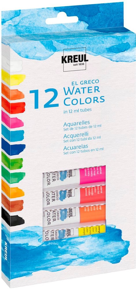 el Greco 4er Set Metallic Colors Aquarellfarben Set 669107300000 Bild Nr. 1