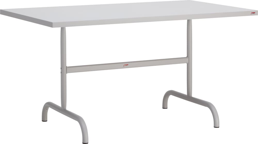 SÄNTIS Table pliante Schaffner 408009700081 Dimensions L: 140.0 cm x P: 80.0 cm x H: 72.0 cm Couleur Gris clair Photo no. 1