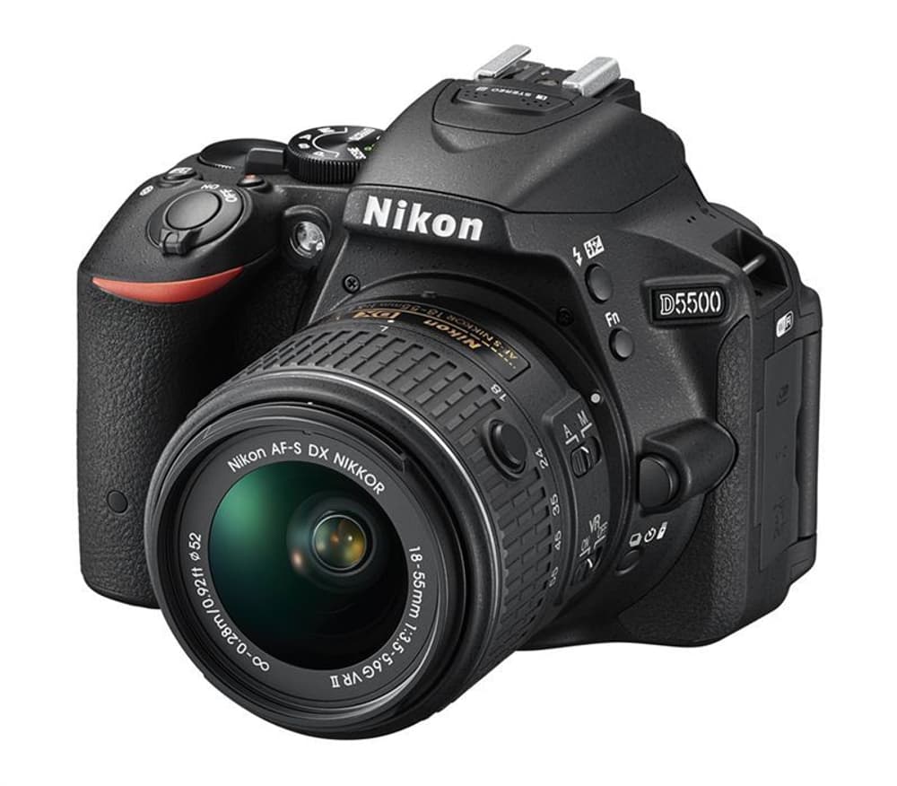D5500 Schwarz Kit + 18-55mm VRII Nikon 79341580000015 Bild Nr. 1