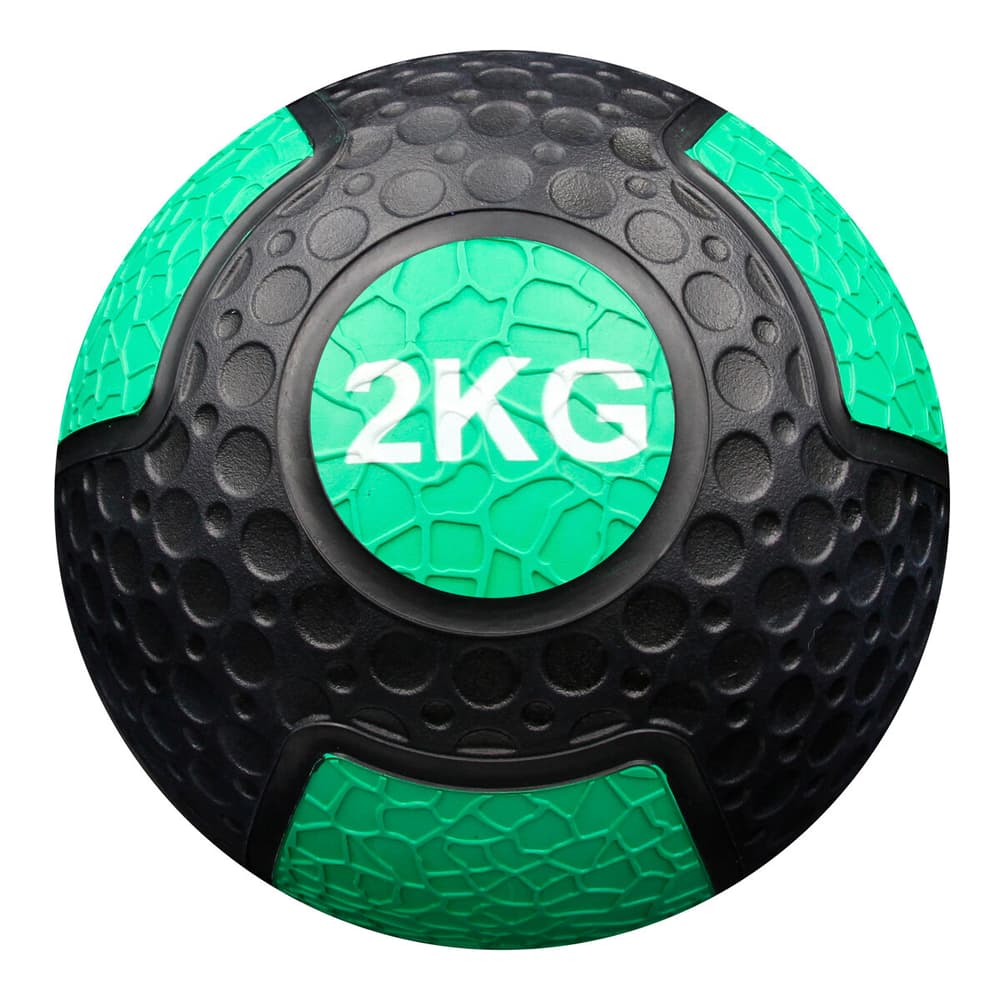Gewichtsball Medecine Ball aus strapazierfähigem Gummi | 2 KG Medizinball GladiatorFit 469401000000 Bild-Nr. 1