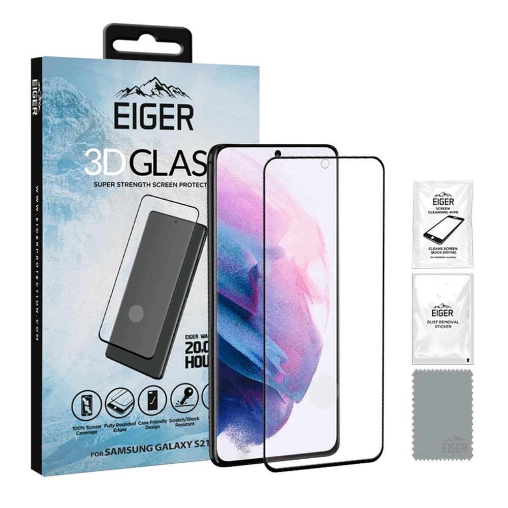 Samsung Galaxy S21+ 3D Glas Case friendly Protection d’écran pour smartphone Eiger 785302421865 Photo no. 1
