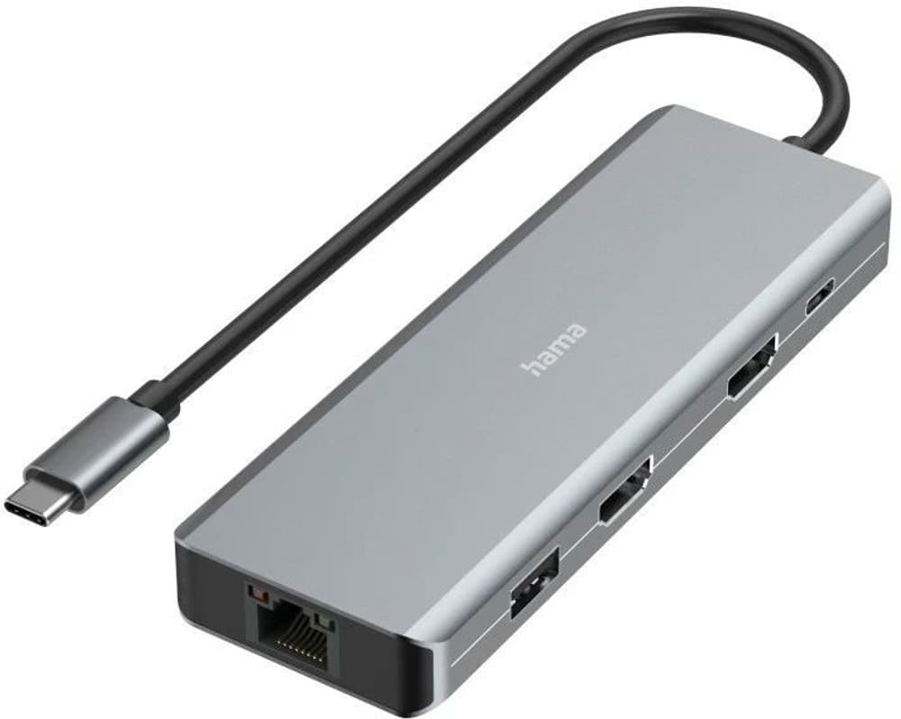Multiport, 9 Ports, 4x USB-A, 2x USB-C, 2x HDMI, LAN / Ethernet USB-Hub & Dockingstation Hama 785300184296 Bild Nr. 1