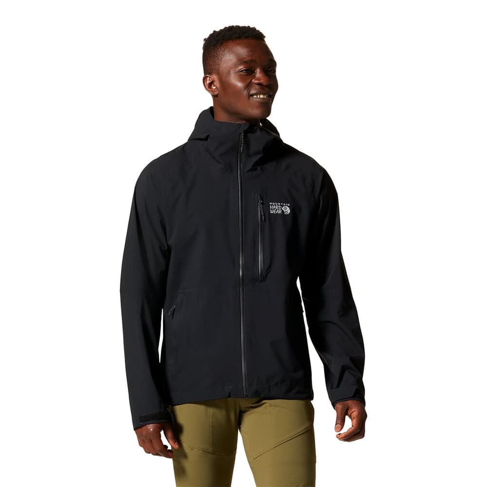 M Stretch Ozonic™ Jacket Giacca da trekking MOUNTAIN HARDWEAR 474121600320 Taglie S Colore nero N. figura 1
