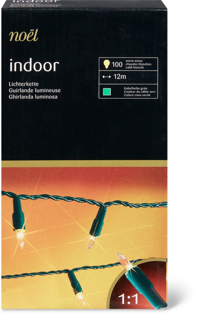 Indoor Lichterkette, 1200cm Noel by Ambiance 72349570000017 Bild Nr. 1