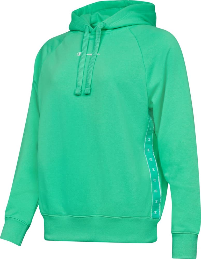 W Hooded Sweatshirt Tape 2.0 Felpa con cappuccio Champion 462421900615 Taglie XL Colore smeraldo N. figura 1