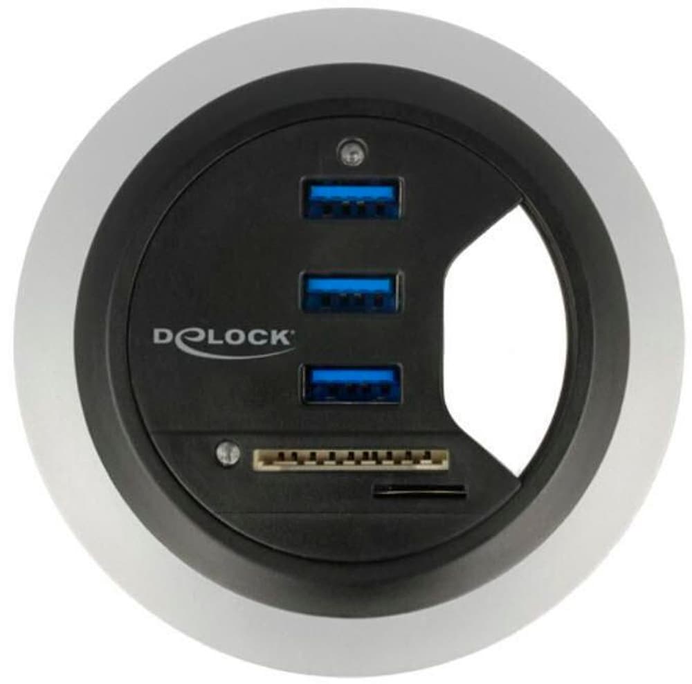 Hub desktop USB 3.0 + lettore di schede SD Lettore di schede DeLock 785302404522 N. figura 1