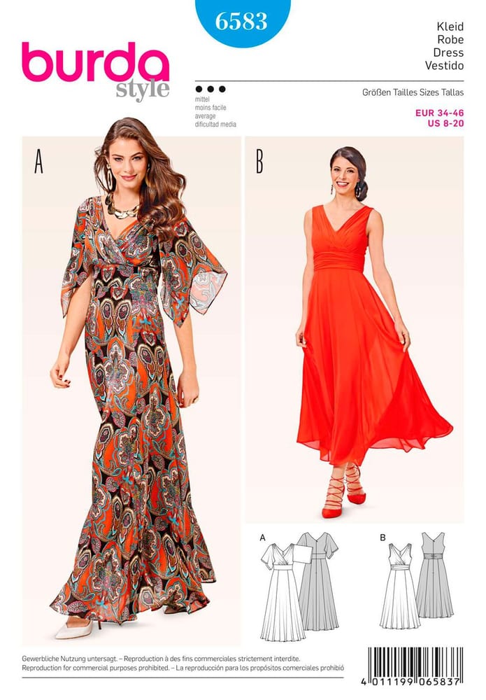 Schnittmuster, Kleid Schnittmuster burda 669700125125 Bild Nr. 1