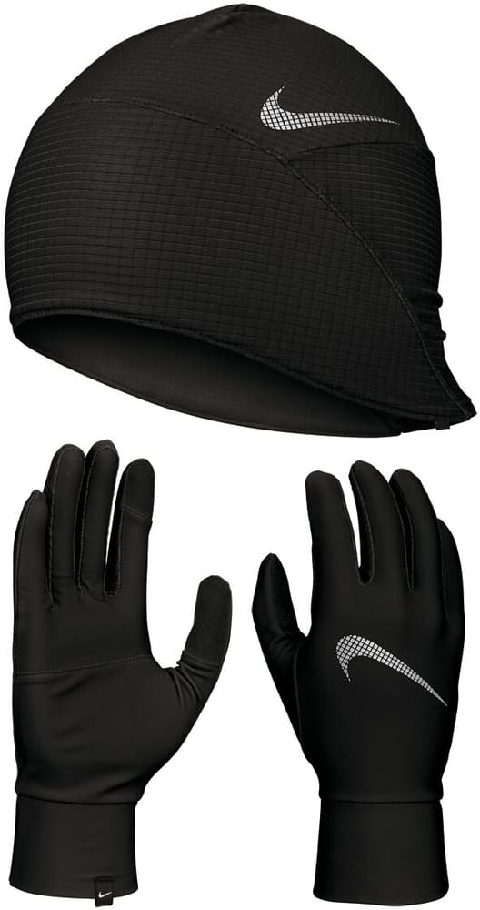 Essential Hat and Glove Set Ensemble de course Nike 463607901320 Taille S/M Couleur noir Photo no. 1