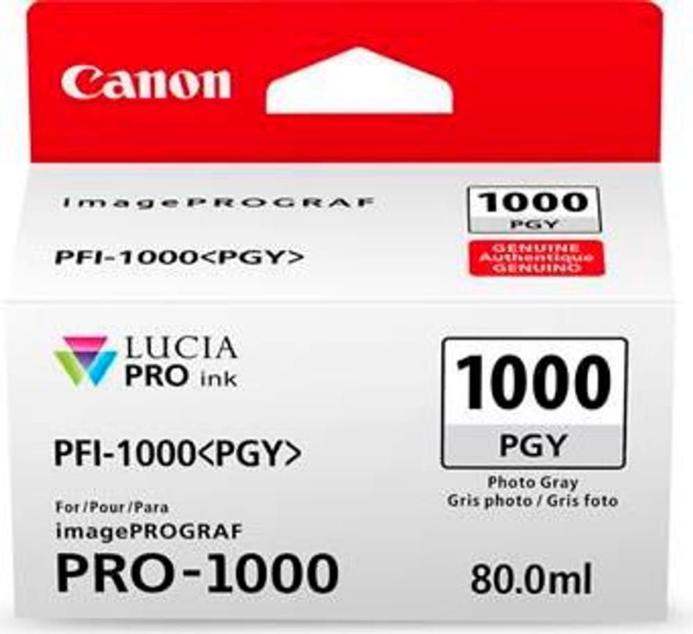 PFI-1000 Cartouche d'encre photo grigio Cartuccia d'inchiostro Canon 785300126460 N. figura 1
