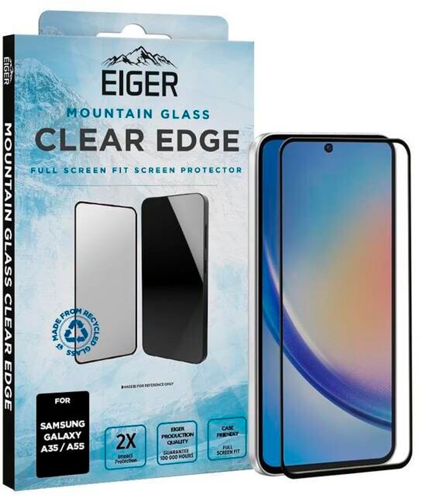 Mountain Glass CLEAR EDGE Smartphone Schutzfolie Eiger 785302427626 Bild Nr. 1