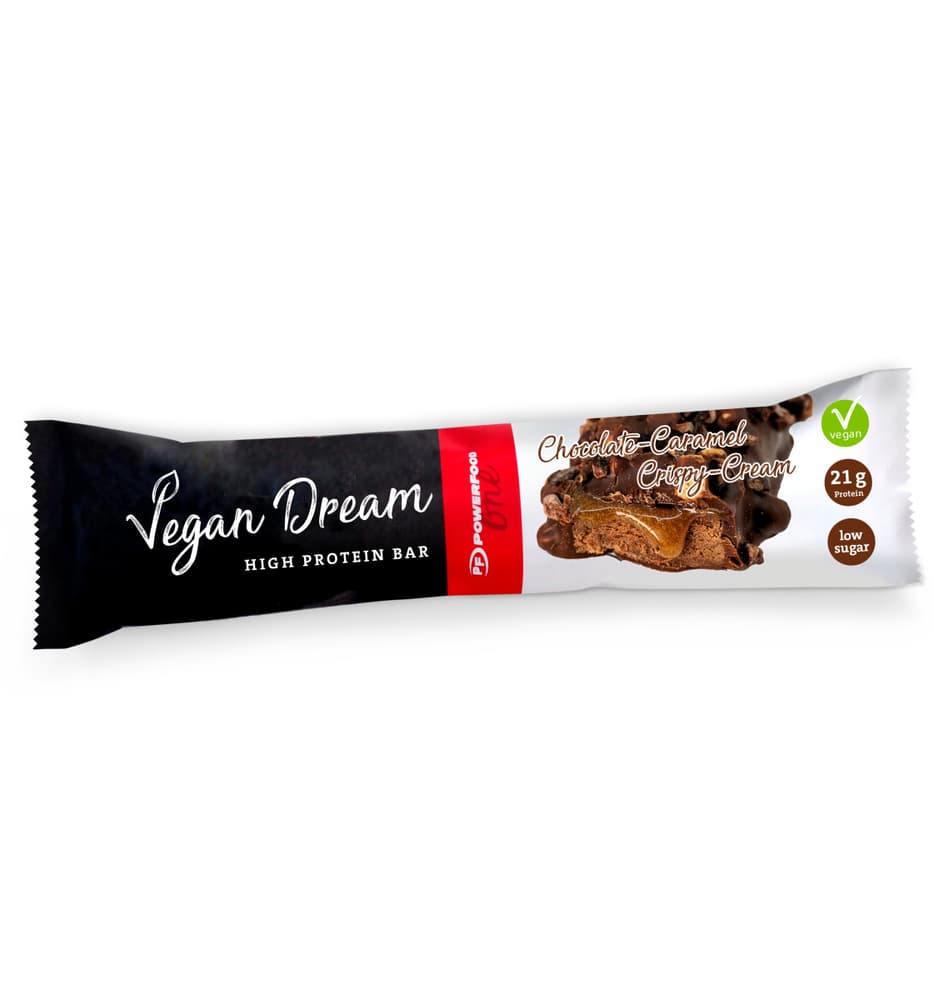 Vegan Dream Bar Barrette proteiche PowerFood One 467393203500 Colore neutro Gusto Cioccolato / Caramello N. figura 1
