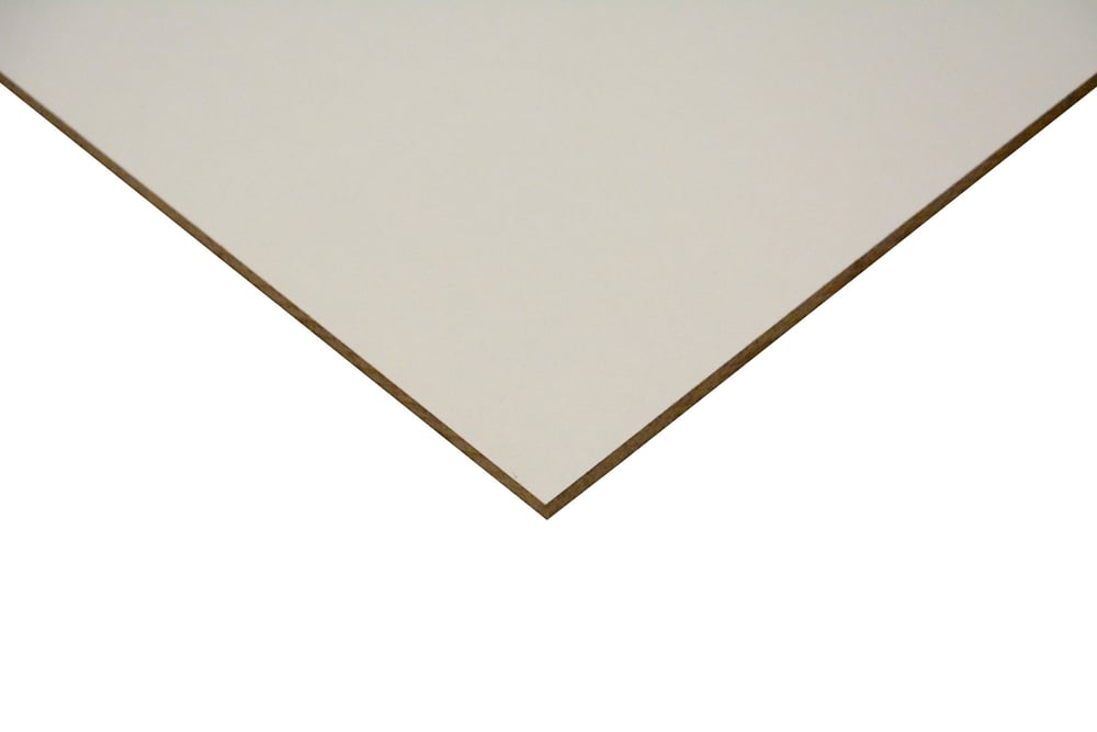 Panneau MDF Lack Line 1 face blanc Panneaux de fibres de bois 640503100000 Longueur L: 1200.0 mm Photo no. 1