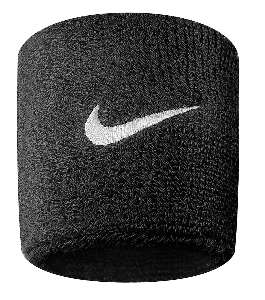 Swoosh Wristbands Fascia per il sudore Nike 473202299920 Taglie one size Colore nero N. figura 1