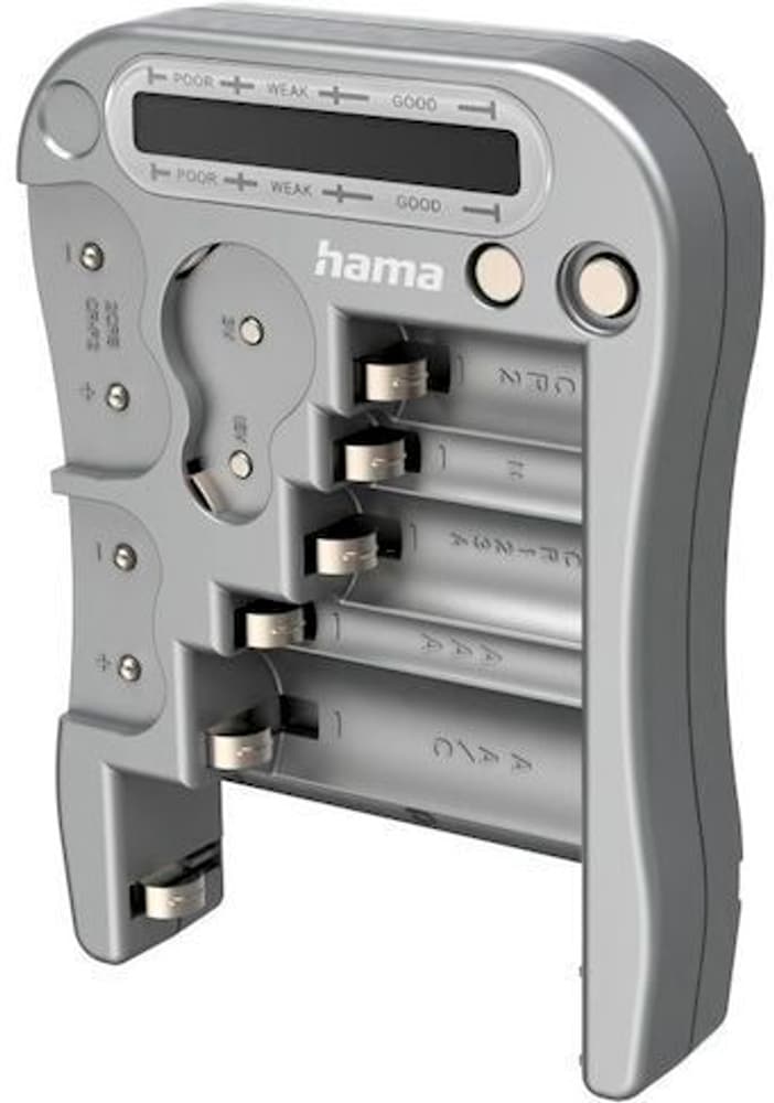 Testeur de piles, appareil de mesure universel pour piles rechargeables, piles, piles boutons Accessoires pour piles et batteries Hama 785302425832 Photo no. 1