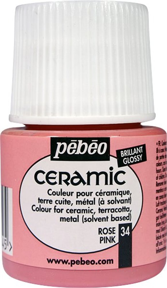 Peinture pour céramique Ceramic PÉBÉO Peinture céramique Pebeo 663510003400 Couleur Rose Photo no. 1