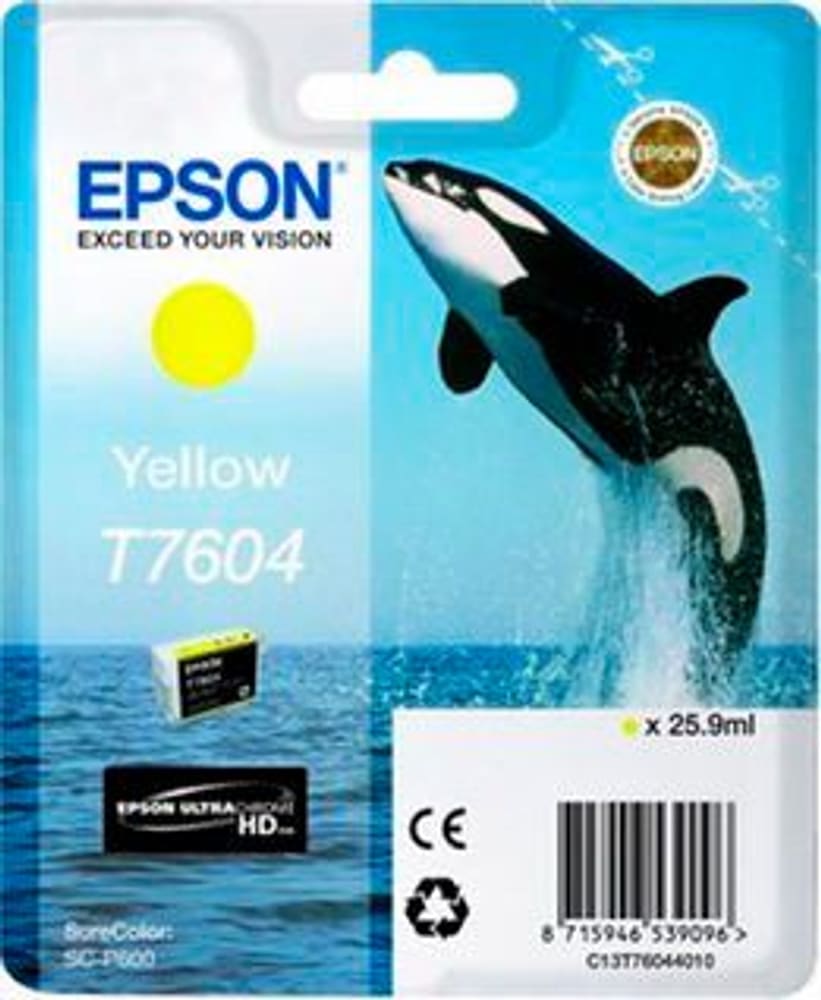 T7604 yellow Cartuccia d'inchiostro Epson 798534900000 N. figura 1