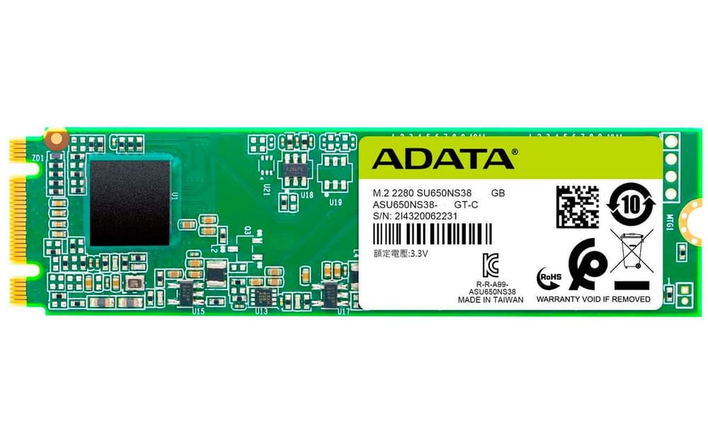 SSD Ultimate SU650 M.2 2280 SATA 240 GB Interne SSD ADATA 785300167068 Bild Nr. 1