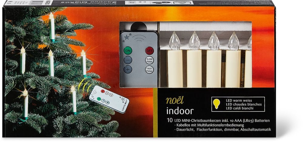 Indoor Baumkerzen mit Licht, batteriebetrieben Noel by Ambiance 72310690000015 Bild Nr. 1