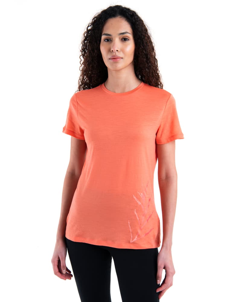 Merino 150 Tech Lite III Shirt funzionale Icebreaker 468426800334 Taglie S Colore arancio N. figura 1