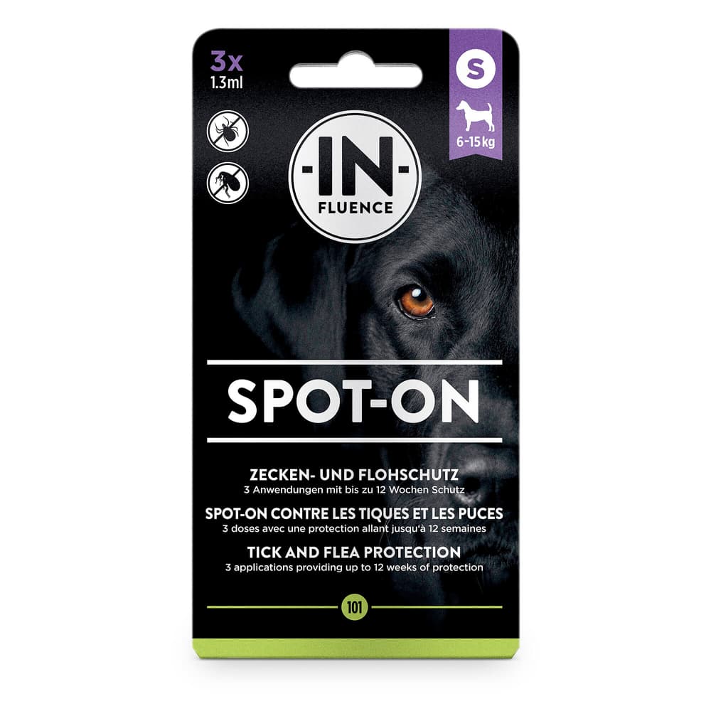 Spot-On cane S, 3x 1.3 ml Gocce repellenti per insetti meikocare 658369200000 N. figura 1