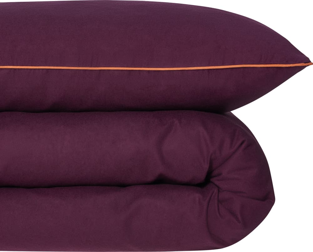 YUKI Parure de lit 451335700000 Taille 50 x 70 cm & 160 x 210 cm Couleur Italian Plum Photo no. 1