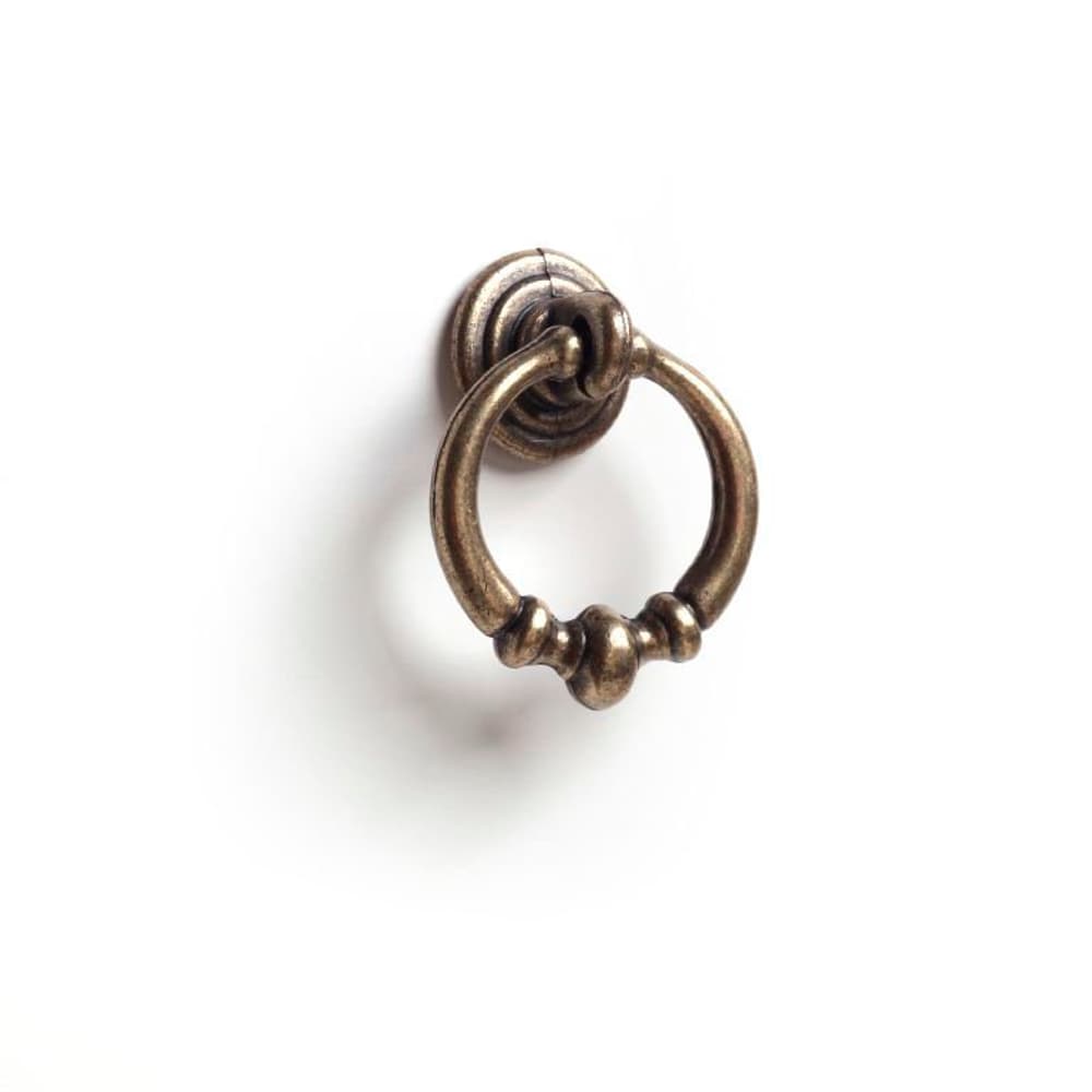 Pomello per mobili, anello, bronzo spazzolato Maniglie & pomelli per mobili 607126100000 N. figura 1