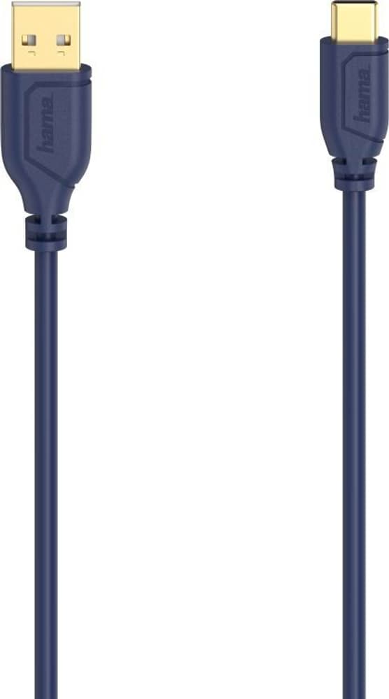 USB-C-Kabel "Flexi-Slim", Blue Depths, 0.75m USB Kabel Hama 785300179434 Bild Nr. 1